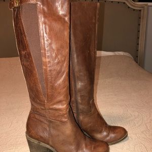 Lucky Brand Heeled Leather Boot